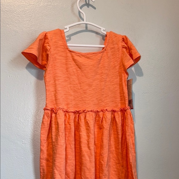 Cat & Jack Orange Flutter Sleeve Sundress - Picture 4 of 6